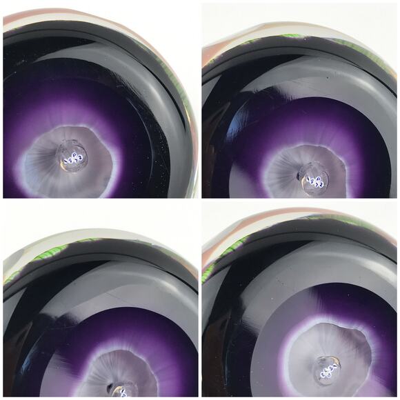 Perthshire 1972B Faceted Cushion Patterned Millefiori Latticinio Rod Paperweight - Picture 9 of 16